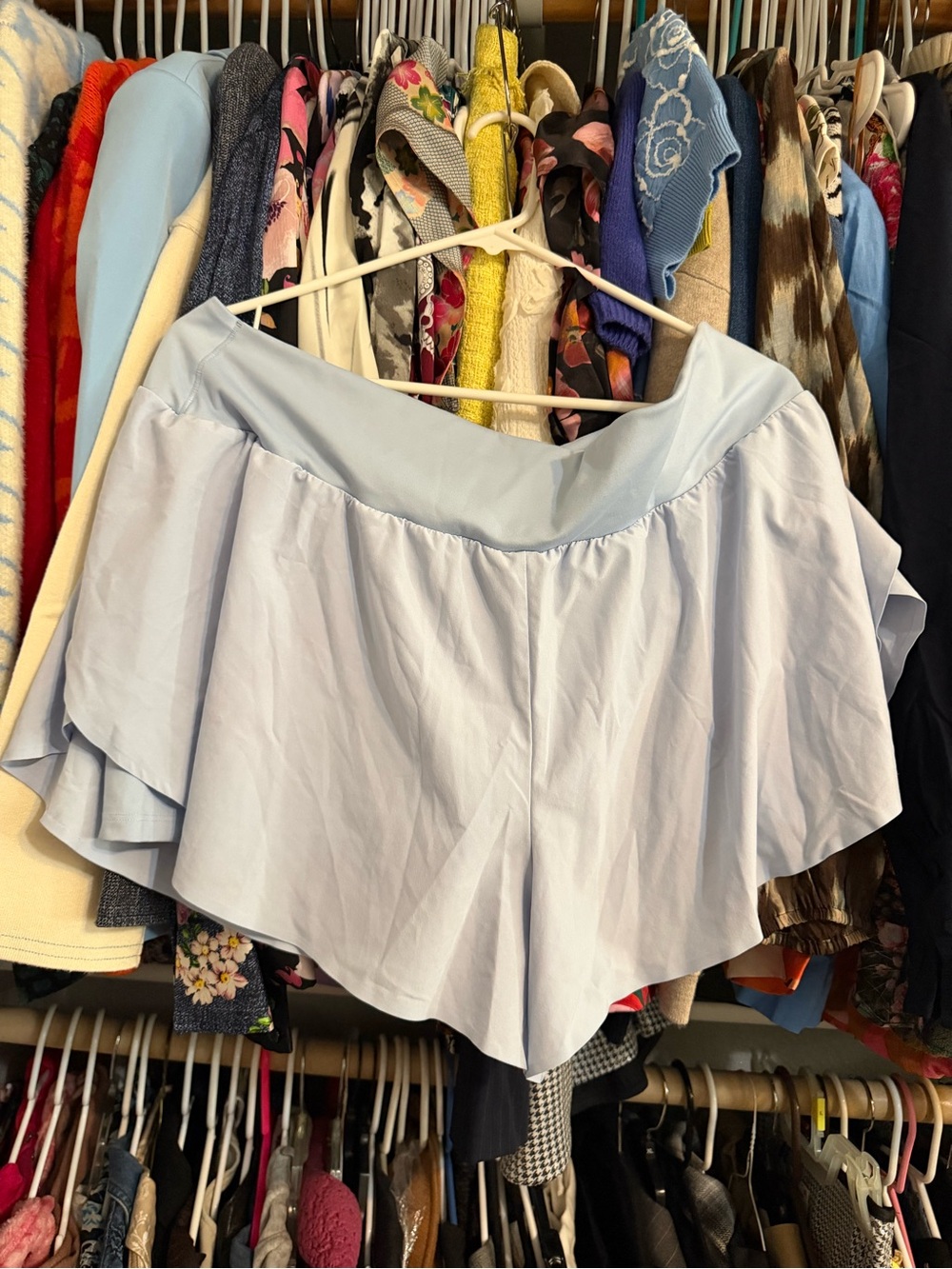 all in motion Light Blue Ruffle Skort
